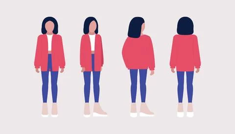 Different views Stock Illustration