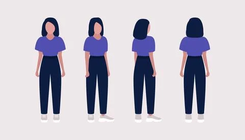 Different views Stock Illustration