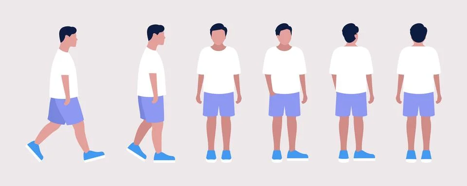 Different views Stock Illustration