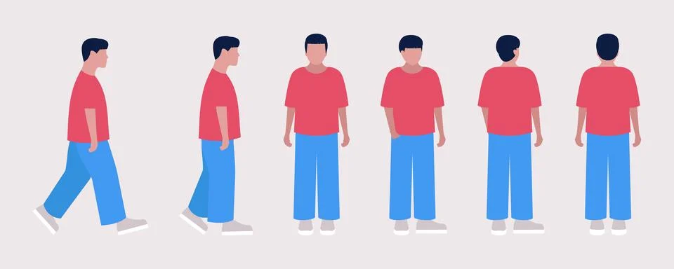 Different views Stock Illustration