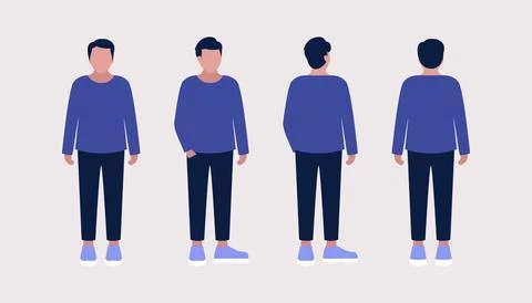 Different views Stock Illustration