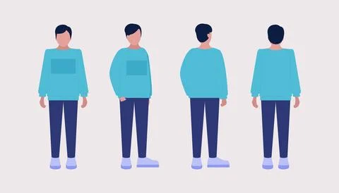 Different views Stock Illustration