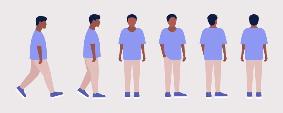 Different views Stock Illustration
