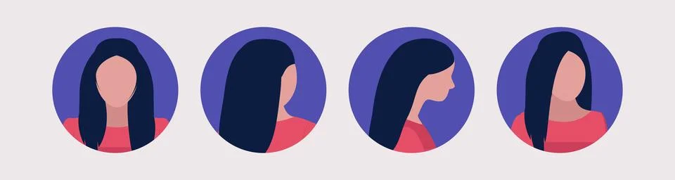 Different views Stock Illustration
