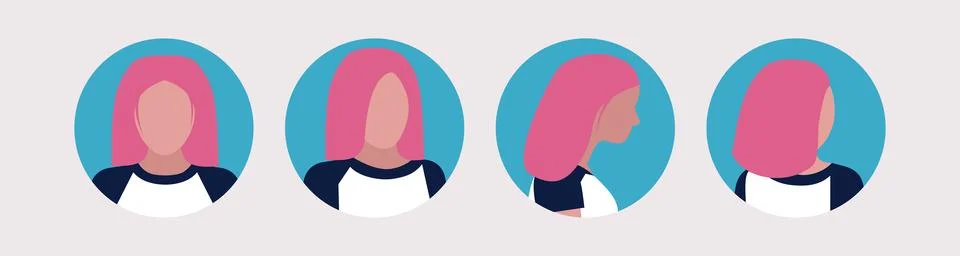 Different views Stock Illustration