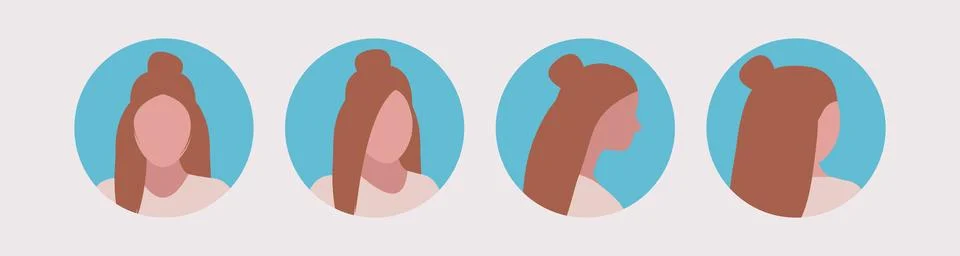 Different views Stock Illustration