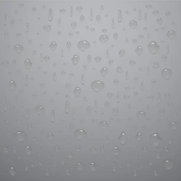 Different water drop with shadow and reflection 스톡 일러스트