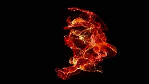 Different wave on colorful background abstract smoke bomb animation Stock Footage 243717668