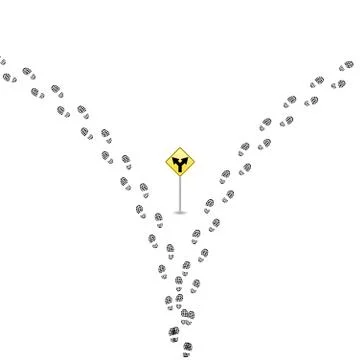 Different ways background Stock Illustration