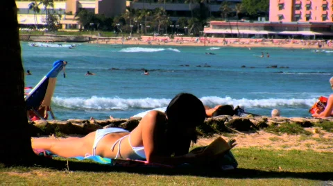 Different ways to enjoy a holiday Stock Footage 154107