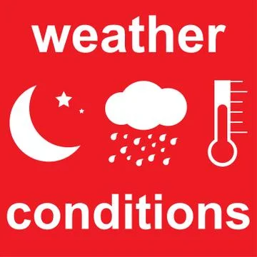 Different weather conditions Stock Illustration