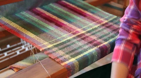 Different weaving shuttles Stock Footage 48722399