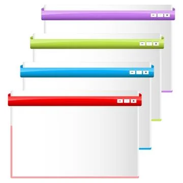Different webpages Stock Illustration