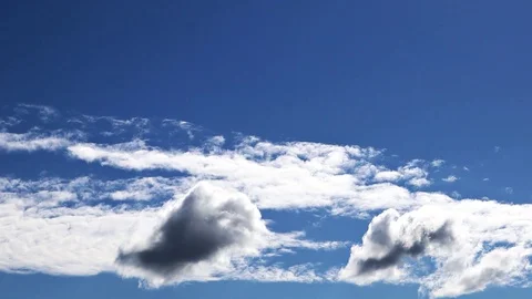 Different white and gray semitransparent clouds Stock Footage 91912627