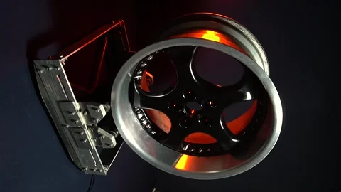 Different widths with a shelf collapsible for a drift car, vertical video Video stock 297685004