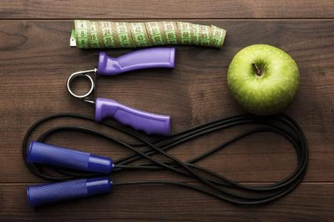 Different workout objects Stock Photos