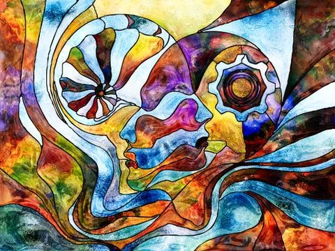 Different Worlds Stockillustratie