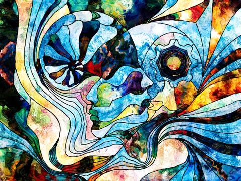 Different Worlds Stockillustratie