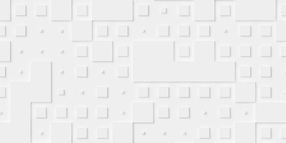Differently scaled cubes or boxes offset geometry background wallpaper bann.. Illustrazione stock