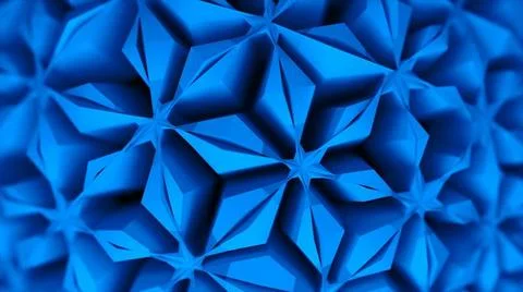 Difficult 3d shape with a symmetric surface ornament, 3d render computer g... Stock Photos