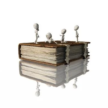 Difficult book Stock Illustration