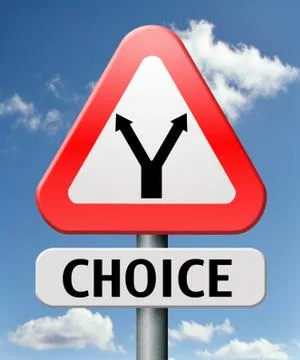 Difficult choice Stock Illustration