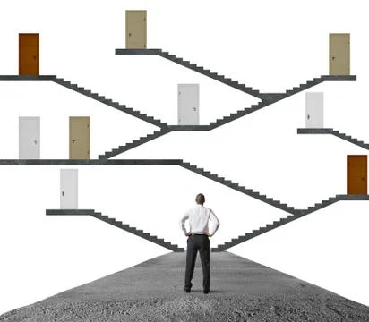 Difficult choice Stock Illustration
