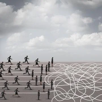 Difficult Choices Crisis Stock Illustration