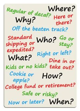 Difficult choices Stock Illustration