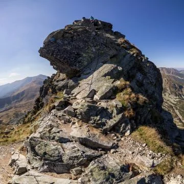 Difficult path in mountains Stock Photos