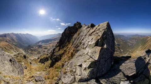 Difficult path in mountains Stock Photos