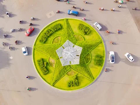 A difficult road intersection. Foto stock