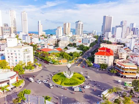 A difficult road intersection. Stock Photos