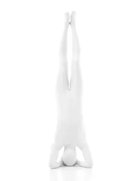 Difficult yoga position Stock-Illustration