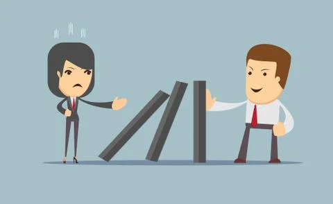 The difficulties on the road to success. Stock Illustration