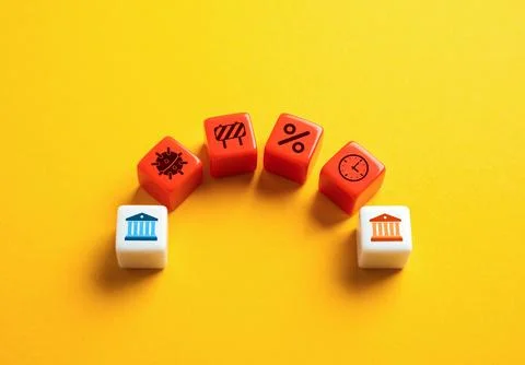 Difficulties in working with transactions between banks. Commissions and high Stock Photos