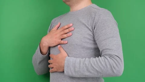 Difficulty breathing Stock Footage 277895070