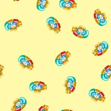 Difficulty cryptocurrency mining isometric icon seamless pattern 스톡 일러스트