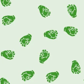 Difficulty gripping objects disease symptom glyph seamless pattern Stock Illustration