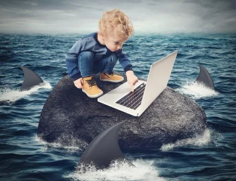 Difficulty Internet concept Foto stock