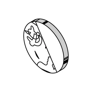 Difficulty speaking slurred speech isometric icon vector illustration Stock Illustration