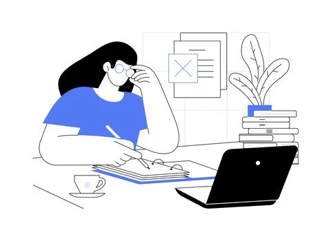 Difficulty with taxes isolated cartoon vector illustrations. Ilustración de archivo