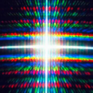 Diffracted light pattern Stock Photos