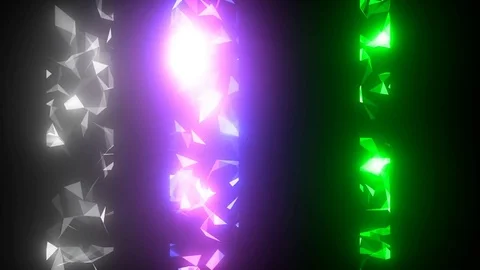 Diffraction of light. Shining stripes. cinematographic background. seamless loop Stockbeeldmateriaal 80486694