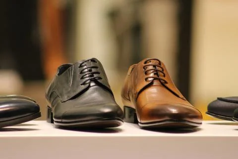 Diffrent color shoes Stock Photos