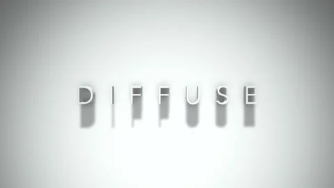 Diffuse 3D title animation with shadows on a white background Stock Footage 297668716