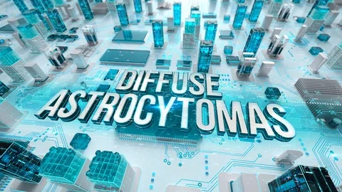 Diffuse Astrocytomas with medical digital technology concept Stock Footage 106594265