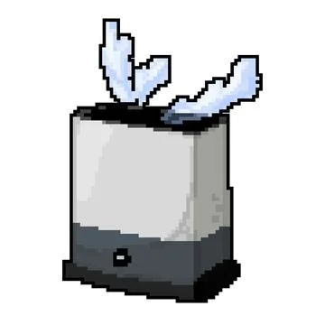 Diffuse humidifier air game pixel art vector illustration Stock Illustration