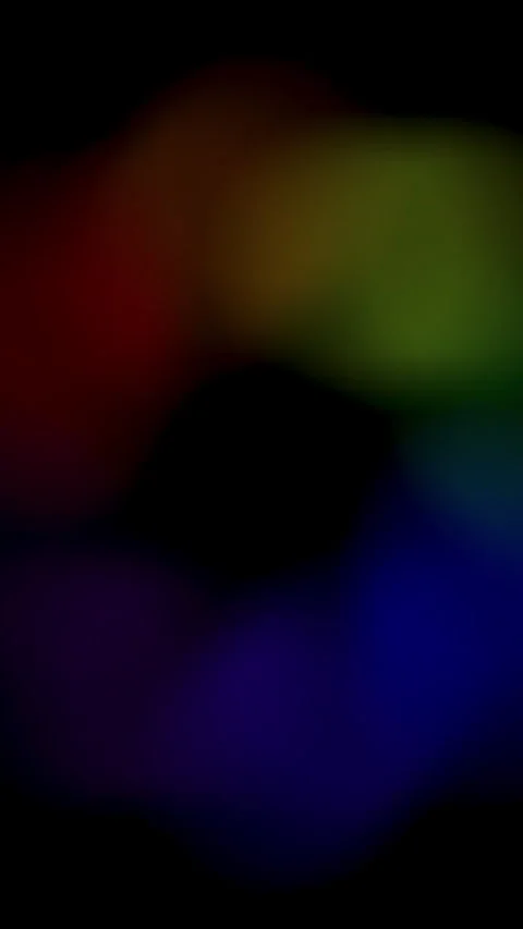 Diffused Circular Loading Animation, featuring a blurred, multicolored ring with 動画素材 283396743