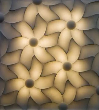 Diffused light semi transparent lighting fixtures Stock-Fotos